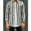 Warm Striped Button-Down Shirt