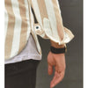 Warm Striped Button-Down Shirt